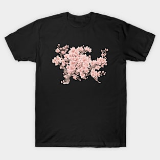 Sakura bonsai, Sakura, Flowers, Bloom, Cherry blossom, Sakura flowers, Sakura trees, Sakura blossom, Wall art, Modern art T-Shirt